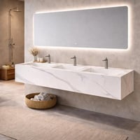 مغسلة بورسلان ثلاثة أحواض – أناقة التصميم وقوة الت...