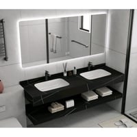 مغاسل رخام اسود حوض وحوضين بعددة مقاسات