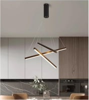 ثريا علاقي ثلاثي اسود مودرن ثلاث اضاءات بقدره 48 و...