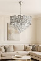 نجف كريستال فاخر دائري – متوفر بمقاسين 80 سم و60 س...