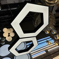 علاقي غرف ومكاتب ليد اضاءه كريمي متوفر بشكل سداسي...