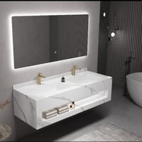 مغاسل رخام ابيض حوض وحوضين بعدة مقاسات