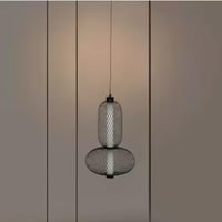 ثريا علاقي سقف ليد بثلاث اضاءات اطار اسود مع ابيض...