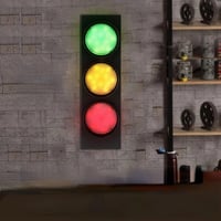 ابليك جداري ليد مودرن بثلاث اضاءات بشكل اشاره مرور