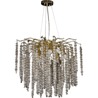 ثريات كرستال دائري شكل عقود الفل شفاف مع عسلي بتصم...