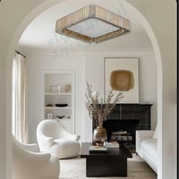 ثريا لطش مودرن ذهبي 3 اضاءات مربع 95 واط مقاس القط...