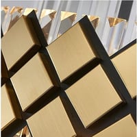 ثرياء علاقي كرستال ذهبي دائري بتصميم عصري مقاس 80...