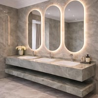 مغسلة بورسلان ثلاثية – أناقة التصميم وقوة التحمل م...