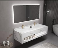 مغاسل رخام ابيض حوض وحوضين بعدة مقاسات