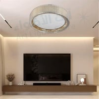 ثريا لطش مودرن ذهبي 3 اضاءات دائري 165 واط مقاس ال...