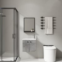 مغسله ديكور رصاصي مرخم سطح سيراميك مقاس 50 سم