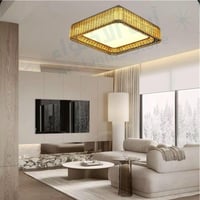 ثريا لطش مودرن ذهبي 3 اضاءات مربع 95 واط مقاس القط...