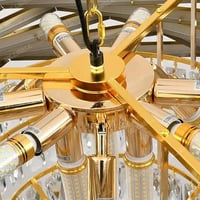 ثريا كرستال دائري ذهبي بتصميم جديد بعده مقاسات