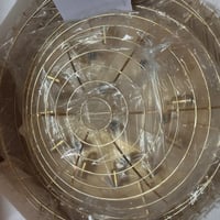 ثريا لطش كريستال اطار ذهبي مقاسين