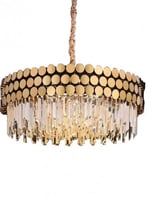 ثريا كريستال تصميم عصري عبر الطبقات من الكرستال مت...