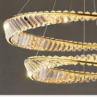 نجف علاقي حلق ليد ثلاث اضاءات بثلاث مقاسات