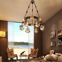 ثريا حبال 6 لمبات