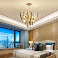 ثريا كريستال دائري بتصميم حديث