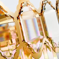 ثريا ذهبي مودرن متوفر مقاسين 80 سم / 60 سم