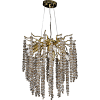 ثريات كرستال دائري شكل عقود الفل شفاف مع عسلي بتصم...