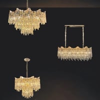 ثريا كريستال فاخرة – تصميم دائري ومستطيل بعدة مقاس...