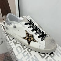 Golden goose Superstar distressed lace-up sneakers