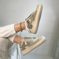 Nike Gz Air Force 1 Low X Travis Scott Grey White...