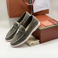 حذاء لورو بيانا موكاسين - زيتي ابيض