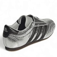 Adidas Taekwondo Silver Metallic Core Black Gum