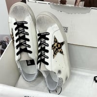 Golden goose Superstar distressed lace-up sneakers