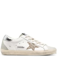Golden goose Superstar distressed lace-up sneakers