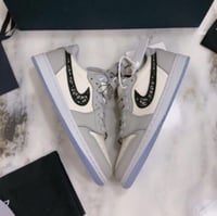 1 Retro Low Dior In Grey/black-sail