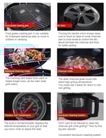 شواية فحم كاتل كبيرة مع 3 رفوف