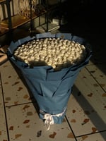 باقة جوري ابيض عملاقة