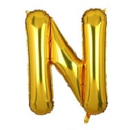 بالون حرف ذهبي