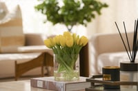 توليب اصفر ملمس طبيعي