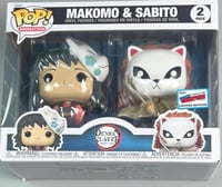Funko Pop 2 Pack Makomo & Sabito Demon Slayer- NYCC + HardStack