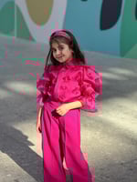 طقم فوشي شك ورد يدوي