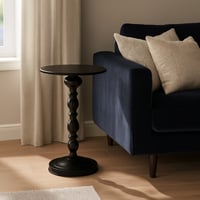 طاولة دائرية أنيقة باللون (أسود)