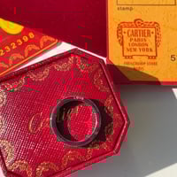 خاتم كارتير رجالي فضي مع الملحقات