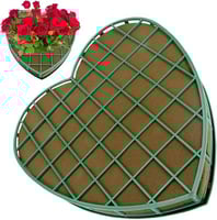 فوم فلين ورد مع فالب شكل قلب