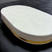 استاند مخمل بيضاوي ابيض- اسود