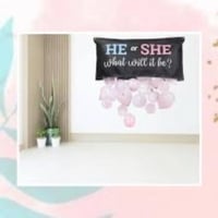 سلة جمع بالونات حفلة تحديد جنس المولود مع البالونا...