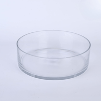 فازة شفاف دائريه زجاج