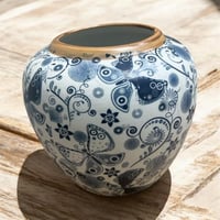 فازة دائري ازرق