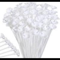 100 عصى استاند مثبت بالون ابيض