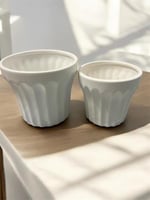 طقم فازة قطعتين مخطط