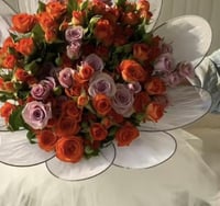 تغليف ورد جناح فراشة للباقات