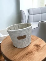 سلة تخزين خوص سطل