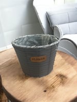 سلة تخزين خوص سطل